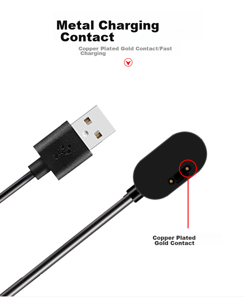 CangHua Compatible Charging Cable for Xiaotiancailiao Smartwatch, Suitable for N3/Z5/Z5Q/Z5A/Z3/D5/Z6/Z2/D3/D2/Y05/Y06/Q1A/Q2/Z1S/Z2S Universal Charger 4