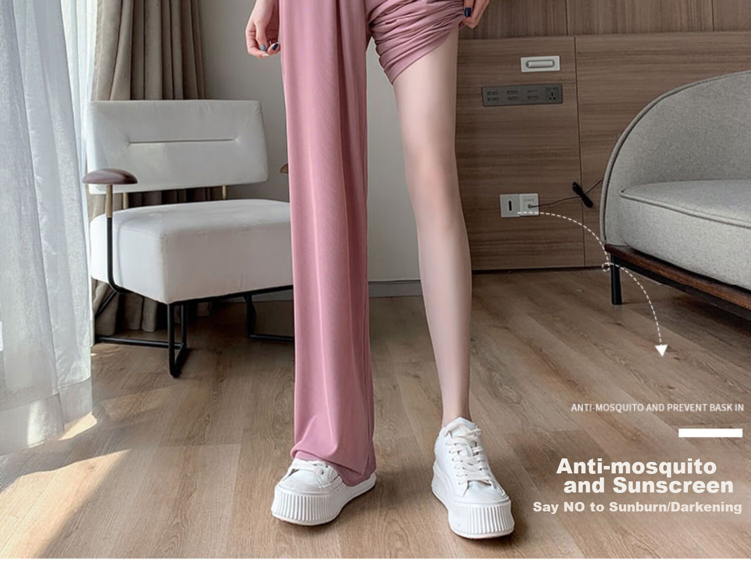 JOYNCLEON Maternity Pants, Summer Wide-Leg Trousers for Women, Petite Size, Outdoor Wear, Draping Ice Silk Casual Pants for Women, Black, L, Jyk176499 18