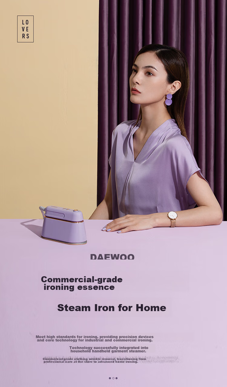 DAEWOO [Travel Portable] Handheld Garment Steamer, Home Use Steam Iron, Travel Compact Sterilizing And Mite-Removing Dry And Wet Dual-Use Ironing Board HI-029 10