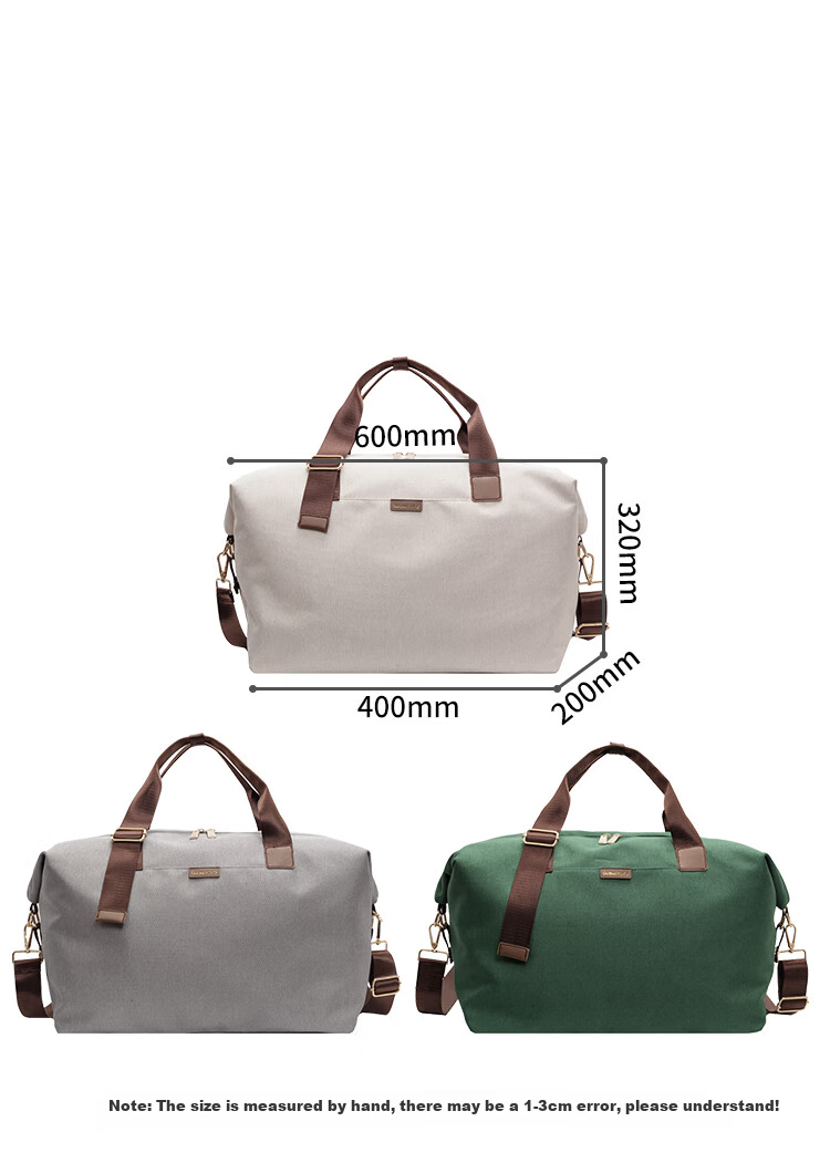 Banzheni Travel Bag for Men And Women, Large Capacity, Can Be Attached to Suitcase Handle, Storage Bag for Maternity Leave, Business Trip, Fitness, Handheld And Crossbody Bag 1