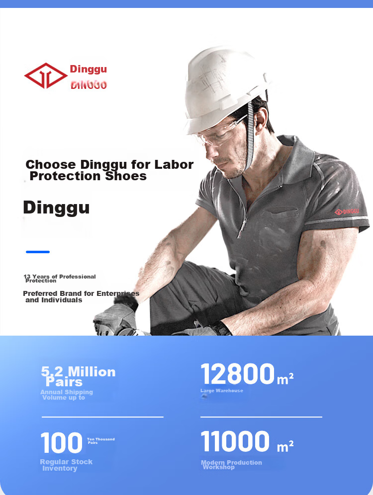 Dinggu Safety Shoes for Men with Steel Toe, Anti-Smashing, Anti-Puncture, Construction Site Work Boots with Steel Plate, Soft Sole, Wear-Resistant 1067 Heihui40 1