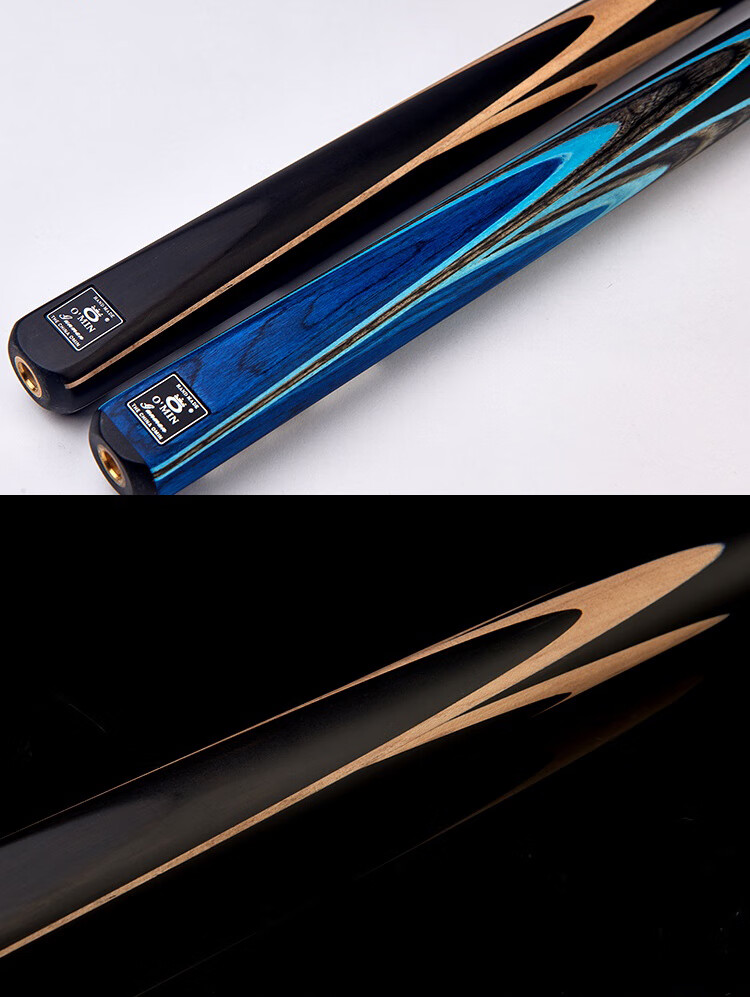 Aomi New Generation Gunner Pool Cue, Black Eight Small Tip, Chinese 8-Ball Medium Tip, 16 Pool Cue, Score-Chasing, 10mm Eight-Ball 8