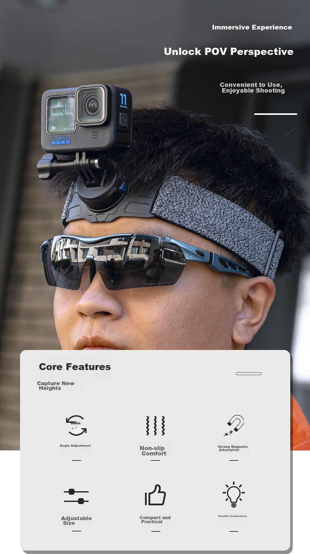 SUREWO Magnetic Mount Compatible with DJI Action 5 Pro/6, First-Person View, Osmo Action Ace Pro 2, Action 4, And Nano Accessories 1