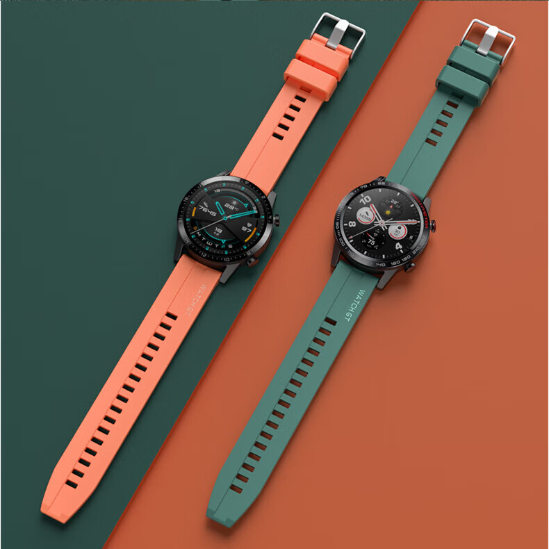 CHENSONG Compatible with Huawei Watch Straps for GT6/GT5/GT4/GT3/Watch5/4/3, Universal Pro Series, Unisex Sports Silicone Wristband 6