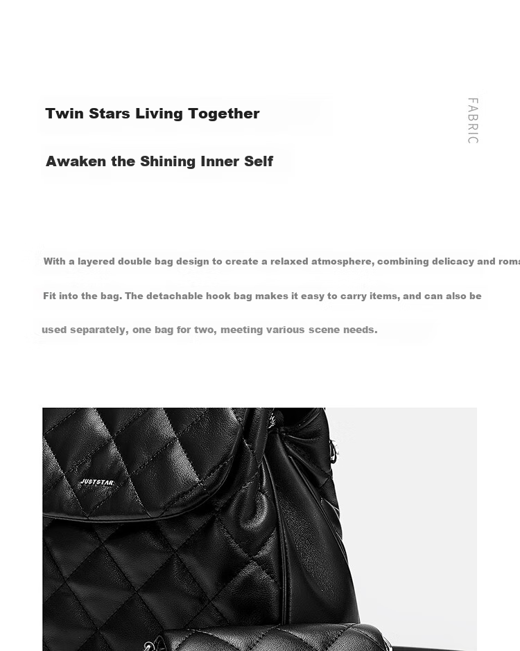 JUST STAR Backpack for Women, 2026 New Style Bag, Light Luxury Commuter Lightweight Travel Backpack, Schoolbag, Birthday Gift 4