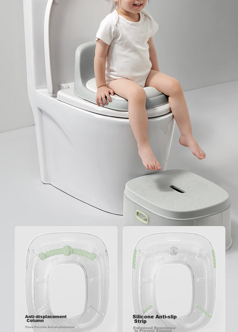 Babycare Children's Toilet, Baby Toilet Seat, Small Toilet, Little Dinosaur Design, Multifunctional Toilet Seat, Wei'er Pink 4