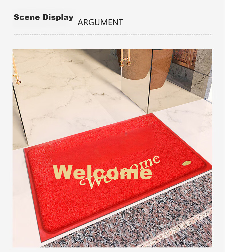 Cuttlefish Welcome Door Mat Entrance Rug 90x150cm Red Carpet Loop Mat Floor Mat Welcome Mat for Entryway 12