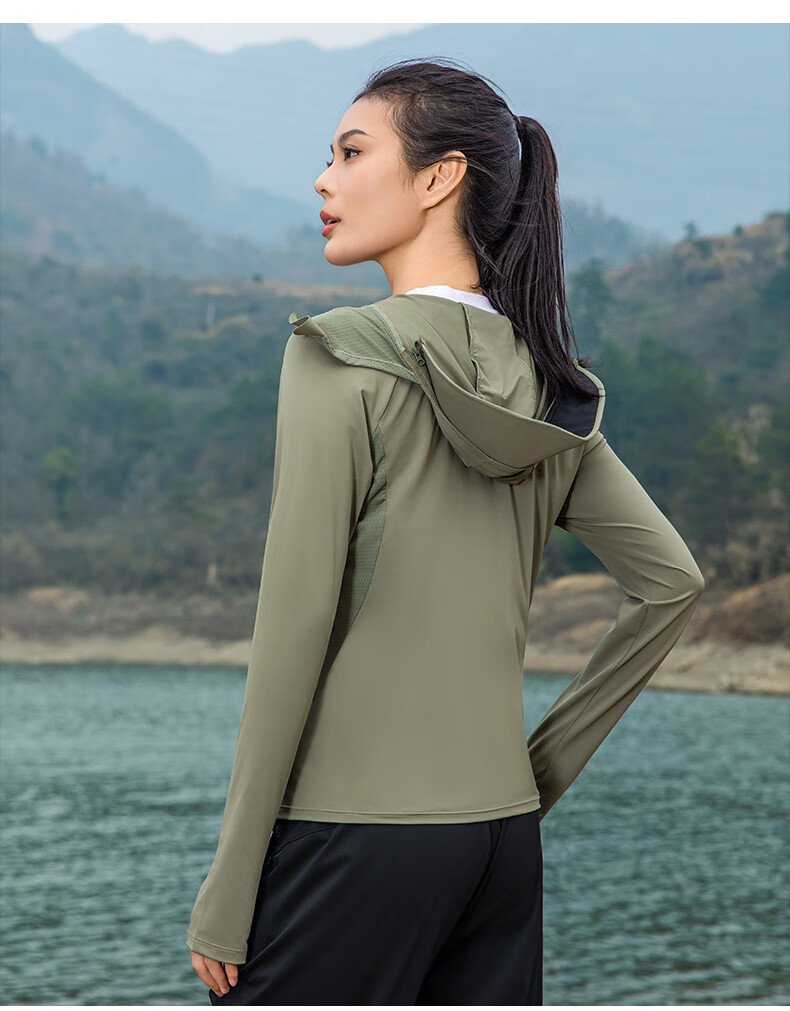 MiiOW (MiiOW) Sun Protection Clothing for Women, Spring And Summer Ice Silk Cool-Feeling UV Protection Garment, Breathable Comfortable Outdoor Skin Coat 5