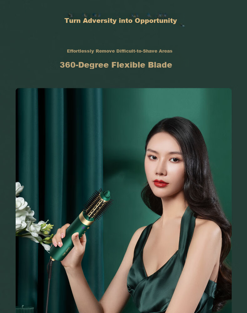 CONFU High-Speed Hair Dryer Multi-Function Automatic Curling Iron Negative Ion Hair Care Straightening Brush Egg Roll Lazy Person's Gadget Birthday Gift for Girlfriend F6 Sand Gold 12