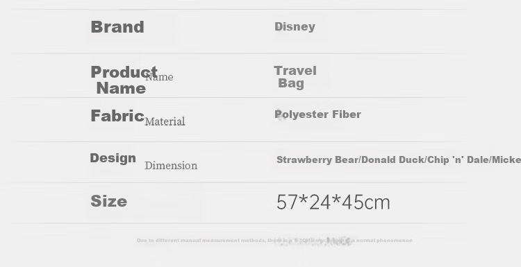 Disney Handbag, Women's Multifunctional Travel Bag, Fourth Generation Cute Large Capacity Tote Bag, Accommodation Student Bag 6