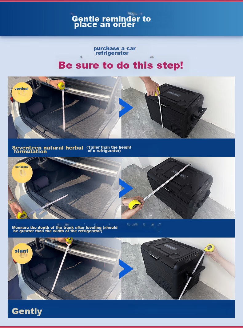 PHILIPS Car Compressor Refrigerator, Dual-Use for Vehicle And Home, 12V/24V, Freezing And Refrigeration TB5401, Outdoor And Indoor Use 4