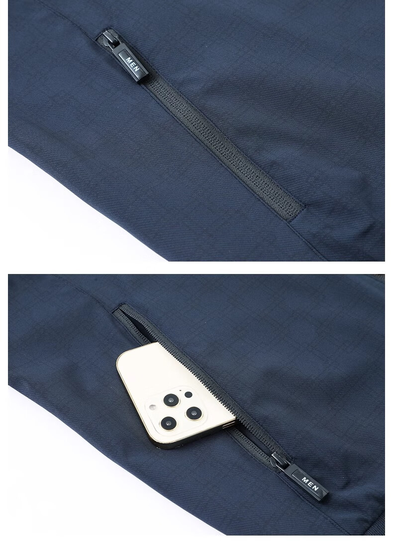Baocaiyang Middle-Aged Dad Casual Jacket for Men, Spring And Autumn Stand-Up Collar Cadre Uniform Outerwear, Middle-Aged And Elderly Men's Clothing 9
