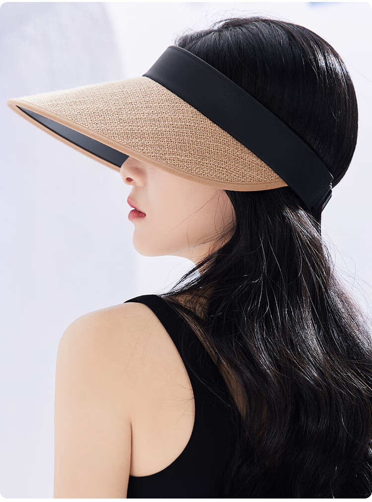 JIUMU Sun Protection Hat for Women, Sun Visor Cap, Sun Hat, Visor Hat, Cool Hat, Summer Outdoor Face-Covering UV-Resistant Hat for Wome 14