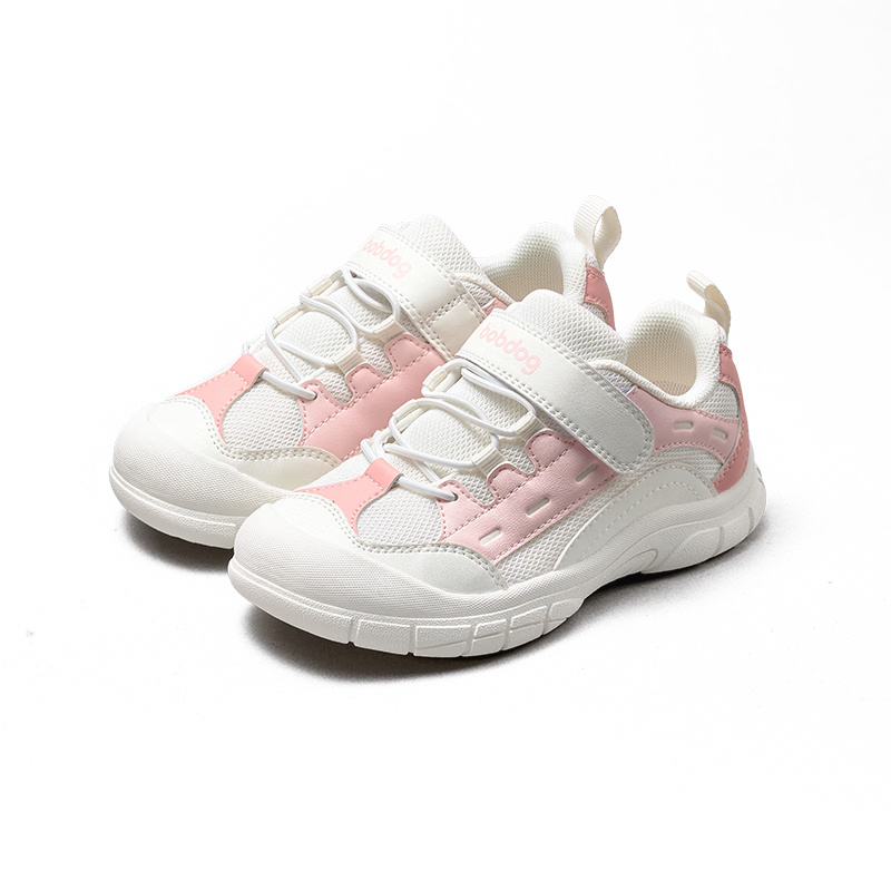 BOBDOG Children's Shoes, Baby Walking Shoes, Kids' Sneakers, Non-Slip Spring Sports Shoes for Boys And Girls, Running Shoes, Coral Pink, Size 30
