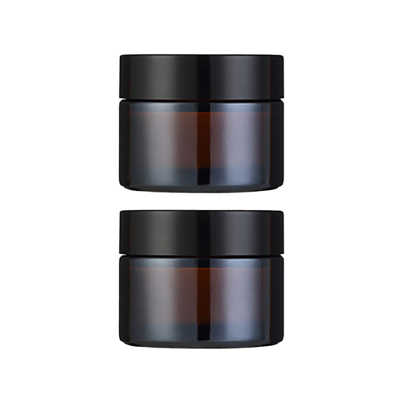 Jianyingshu Tea Color Face Cream Refill Bottles 30g*2 Refill Box Travel Transparent Portable Cosmetic Sample Empty Box with Lid