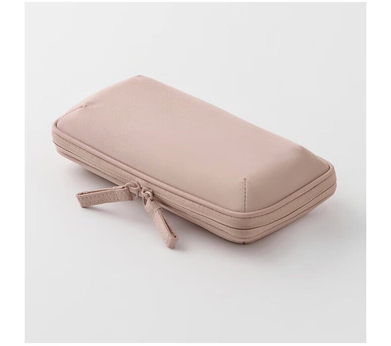 MUJI Polyester Jewelry Bag, M Pink Rice Color 10