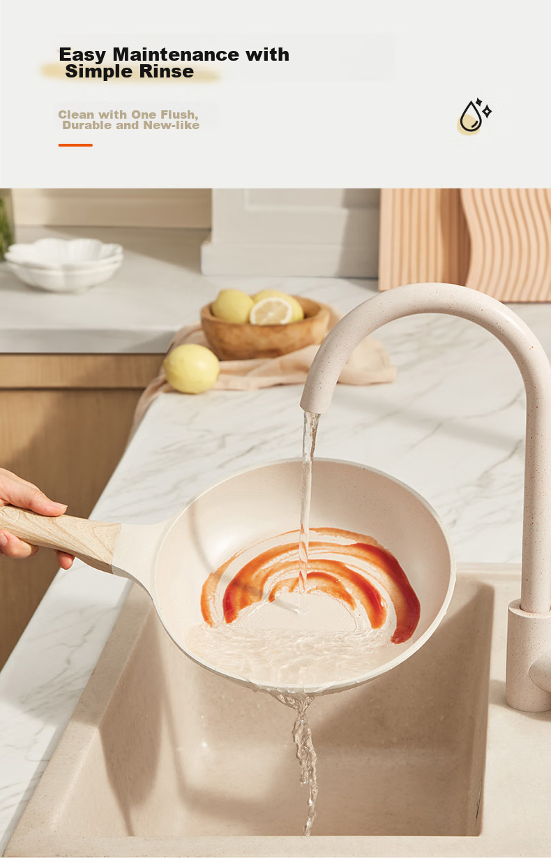 SUPOR Non-Stick Ceramic Coated 26cm Frying Pan, Oil-Gathering Steak Pan, Wear-Resistant, Induction Compatible 16