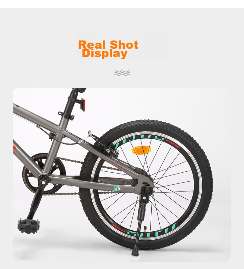 FOREVER Children's Bicycle Pedals, Kids' Bike Riding Accessories, Thickened Alloy Steel Parking Bracket, Side Support Pedal Rack 9