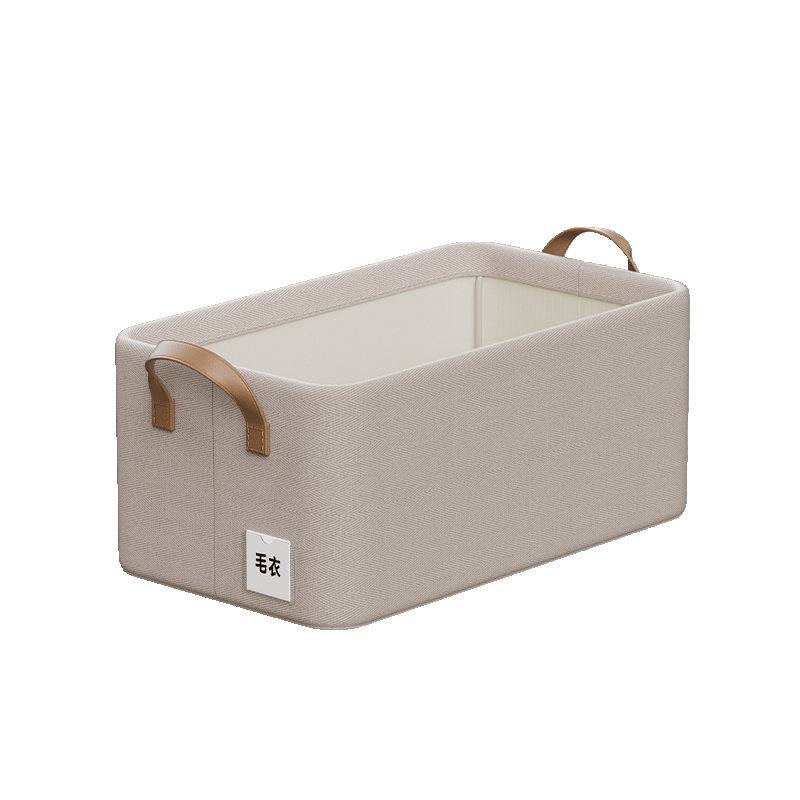 Bangnimeijia [Set of 3] Loulan Cotton Clothes Storage Box, Seasonal Clothing Closet Organizer Basket, Sweater And down Jacket Storage Container