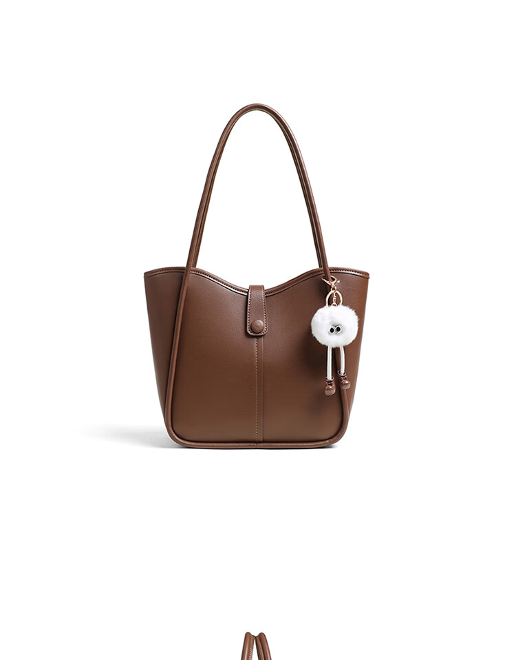 C.BANNER Leather Handbag, Women's Shoulder Tote Bag, Large Capacity Underarm Bag, Light Luxury Brand, Birthday Gift for Girlfriend on May 20 3