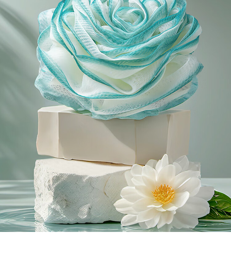 Chuangyilaojiang Rose Bath Sponge, Non-Spill Shower Flower, Thick Large-Sized Lathering Bath Towel, Super Soft Bathing Tool for Men And Wome 13