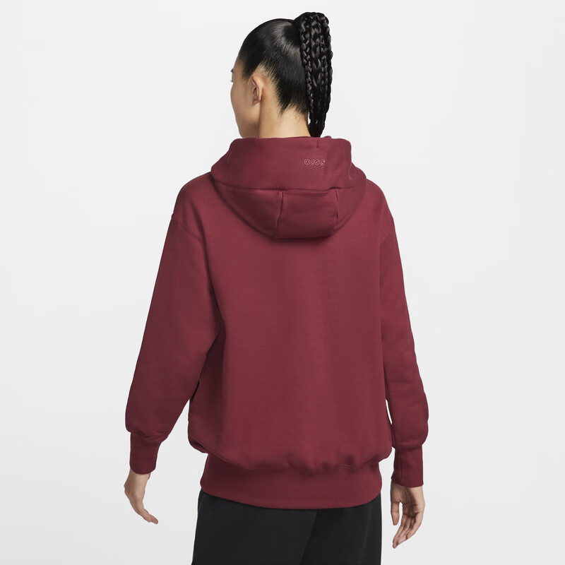 NIKE Women's Spring And Autumn Hooded Sweatshirt, Casual Sports, HV8461-677 Team Red, Size L 2
