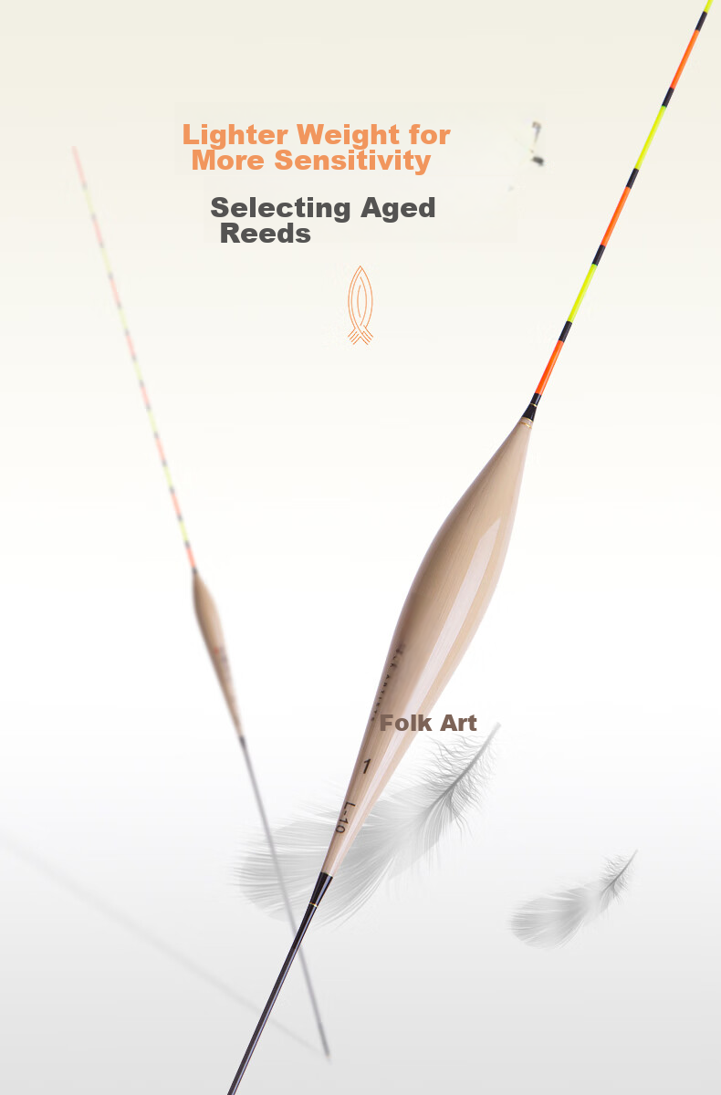 Minjianyiren Huanhou Series Reed Floats, Highly Sensitive, for Black Pit Competition Fishing, Carp And Mixed Fish, Eye-Catching Bait Floats 3