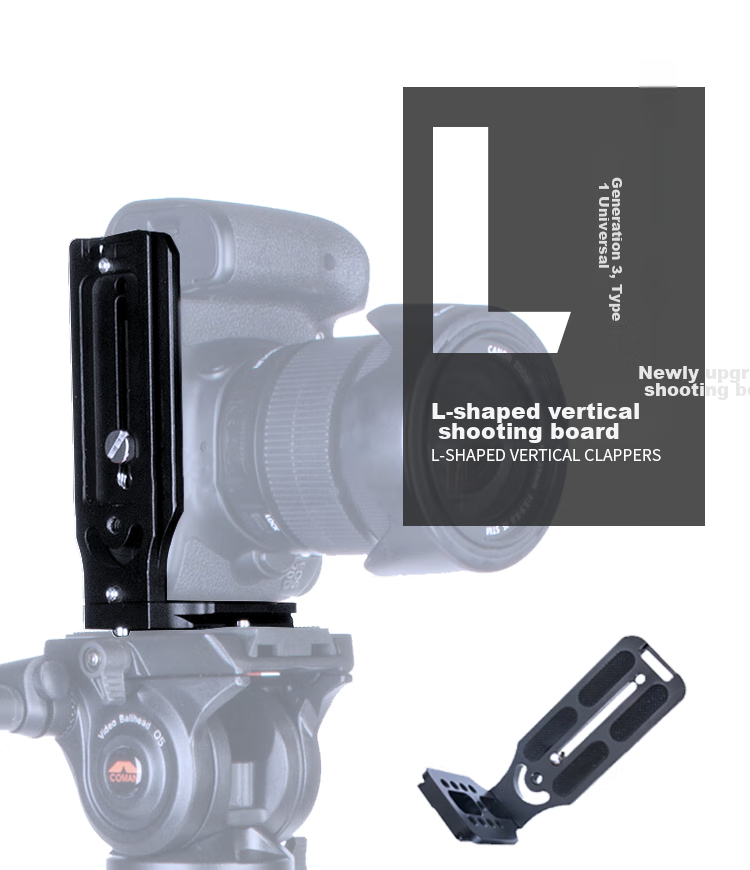 Earlymen EM-L90 Vertical L-Shaped Tripod, Compatible with Mirrorless And DSLR Cameras, Gimbal Monopod, Suitable for Zhiyun Smooth 4/Weebill 2/Luxy RS2/RS3/Stabilizer 2