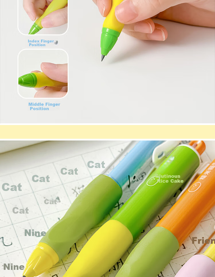 Sannianerban & Bifangshuo Ergonomic Automatic Pencil with Matching Lead Refills, Single Box 3