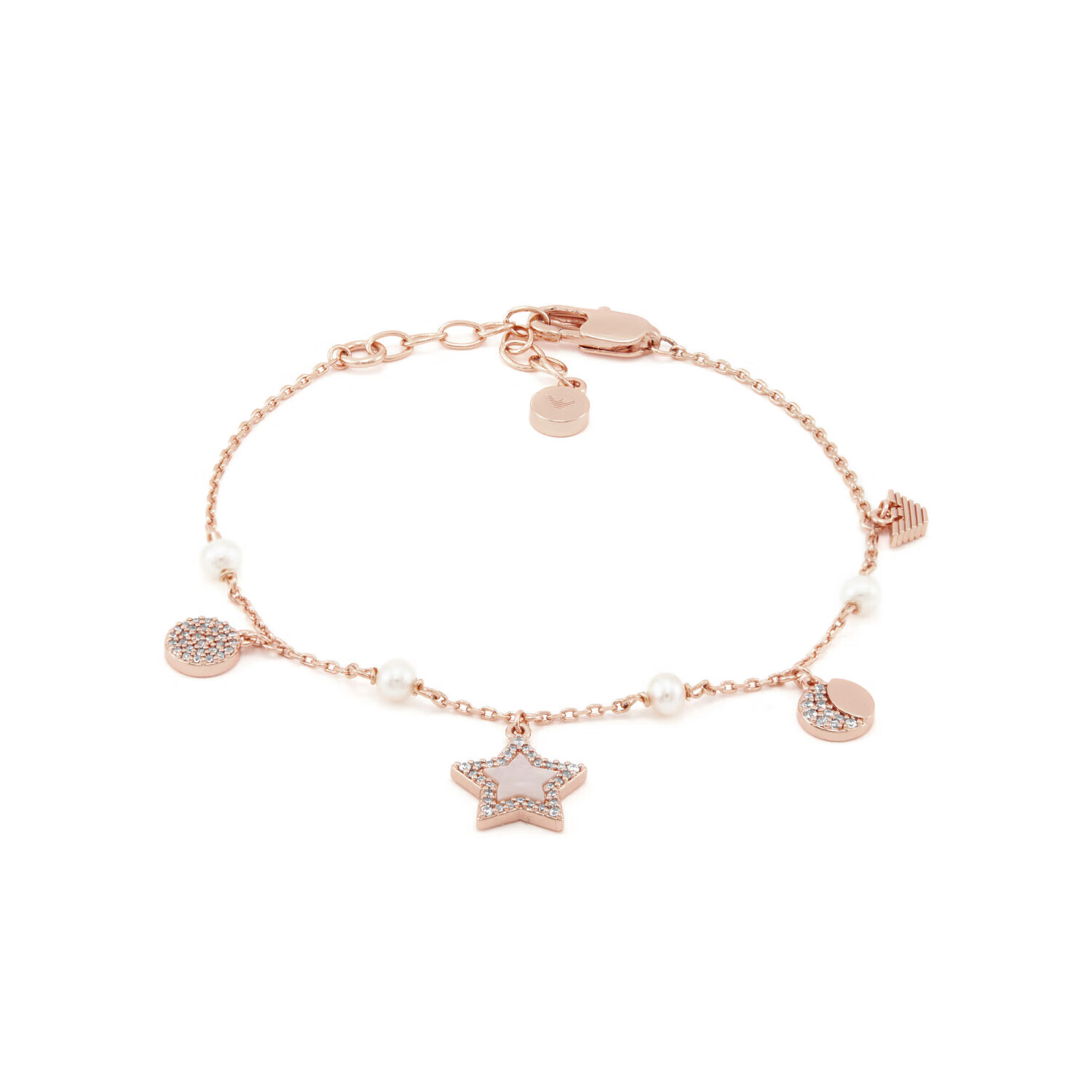 EMPORIO ARMANI Women's Bracelet, Star Shell Rose Gold, Birthday Gift for Girlfriend, EGS3107221