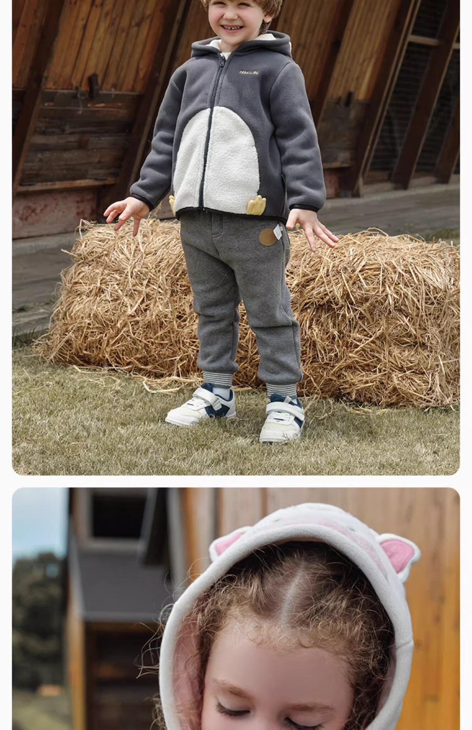 DAVE & BELLA Kids Fleece Jacket Autumn Winter Boys Girls Plush Baby Fleece Clothing DBX14462 2