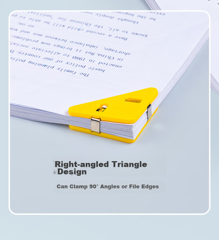 TIANSE 5 Transparent Clips, Ins Style File Folder, Acrylic Planner Clip, Long Tail Clip, Student Office Exam Paper Clip, Triangle Clip, TS-5819 (Without Sticker) 8