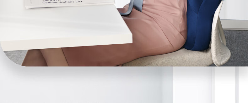 Back2 Lumbar Support Cushion for Office, Ergonomic Back Pillow, Long-Sitting Aid, Car Seat Cushion, Waist Pillow 44