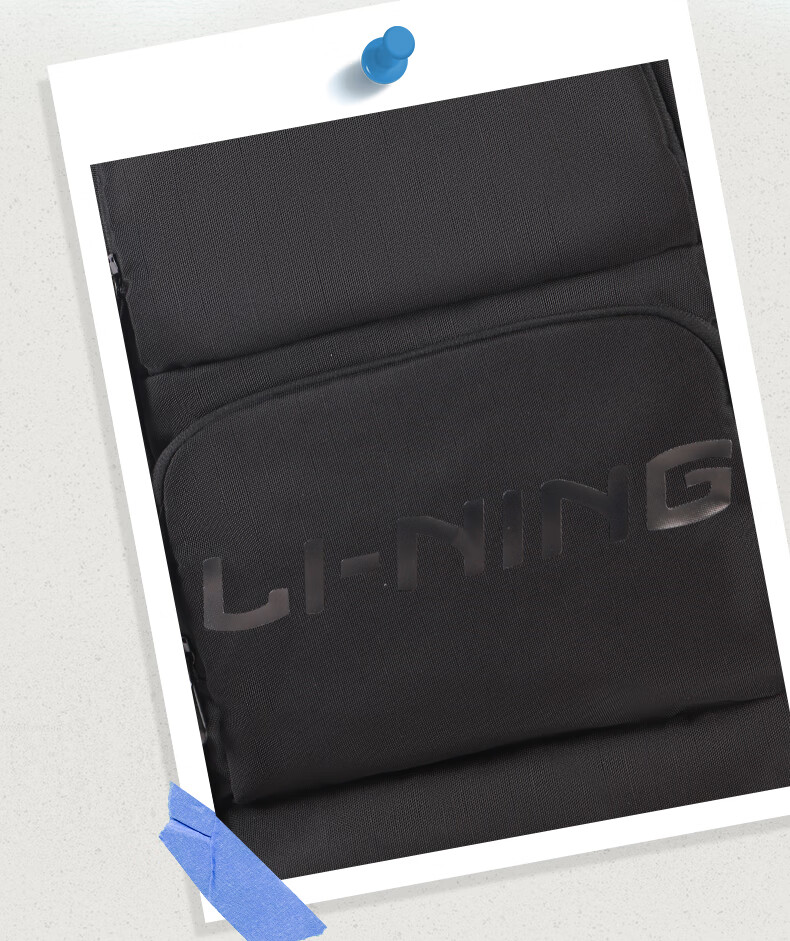 Li-Ning Backpack for Women, School Bag for College And High School Students, Outdoor Hiking Backpack for Men, Large Capacity Travel Bag, Black 9