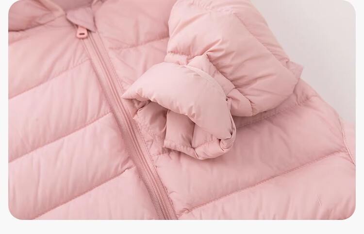Dudujia Baby down Jacket, New Year Lightweight Children's White Duck Down, Warm Boys' Hooded Coat, Spring Festival Clothing, Green, Size 130 36
