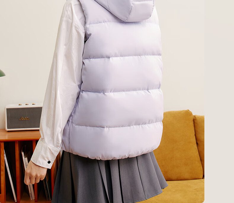 361° Men's Down Vest Autumn Winter New Waterproof Warm Sports Casual Running Stand Collar Jacket 652544401-4 43