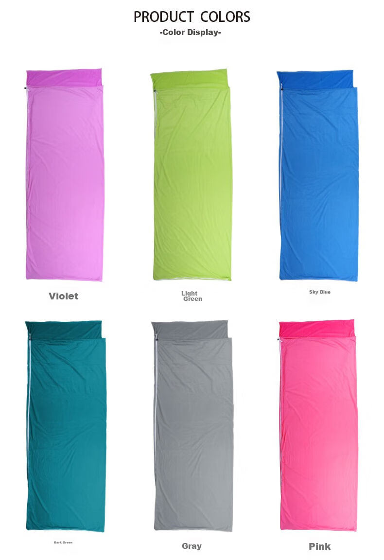 BLACKICE Velvet Sleeping Bag Liner, Portable Travel Sleeping Pad, Hotel Guest Bed Sheet Protector Z6513/blue/one Size Fits All 2