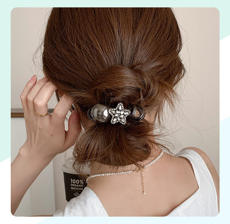 CHIMERA Hair Tie, Phone Line Hair Band, Ponytail Holder, Bun Maker, Hair Elastic, Hair Accessory, Women's Mid-Autumn Festival Gift 2