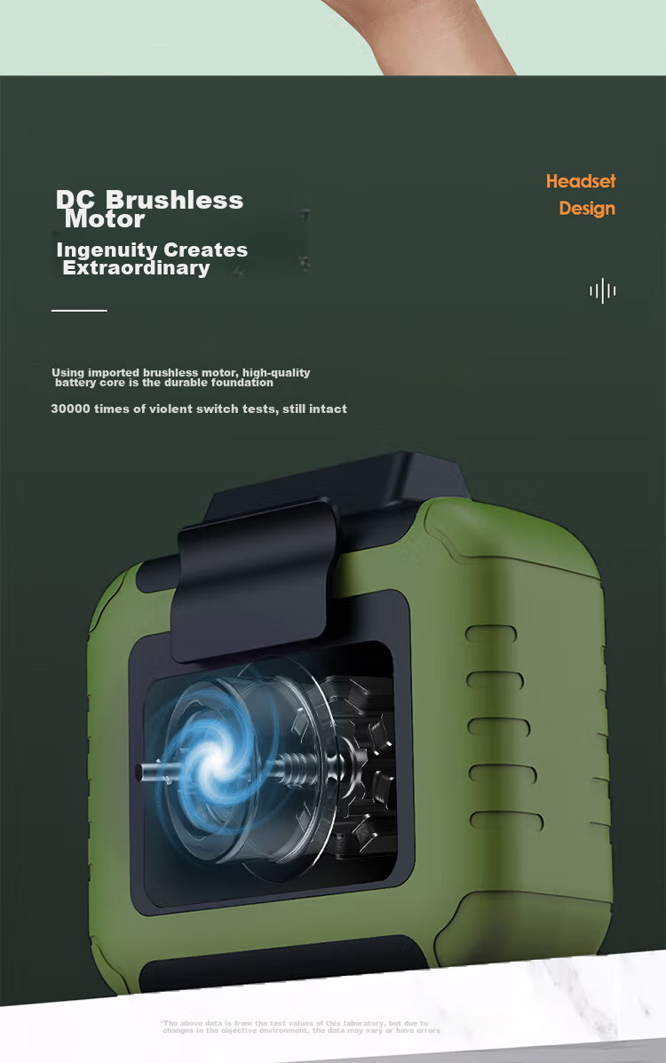 Kewo [Instant Cooling in 1 Second | Drops 16°C Instantly] Waist-Hanging Portable Fan, Powerful Cooling Device for Construction Sites, Large Airflow, Neck-Hanging Fan for Delivery Workers, Summer Outdo 11
