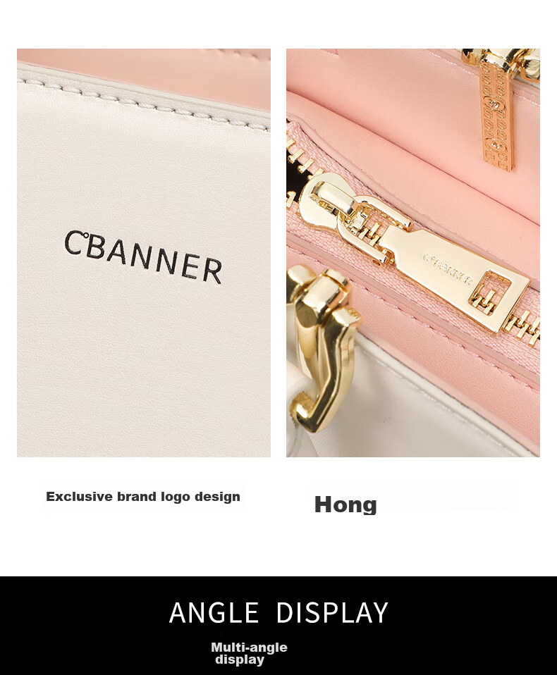 C.BANNER Leather Handbag, Women's Crossbody Bag, Large Capacity Shoulder Tote, Light Luxury Brand, Birthday Gift for Girlfriend on May 20 5