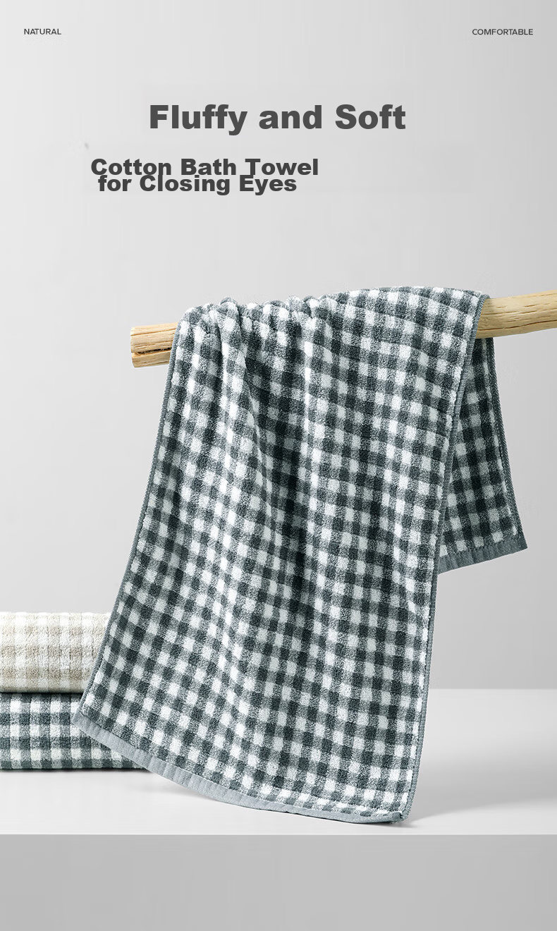 Wuyinliangpin Xinjiang Pure Cotton A-Class Thick Men's Towels, 100% Cotton, 2-Pack, Absorbent, Lint-Free, Skin-Friendly Face Towels 2