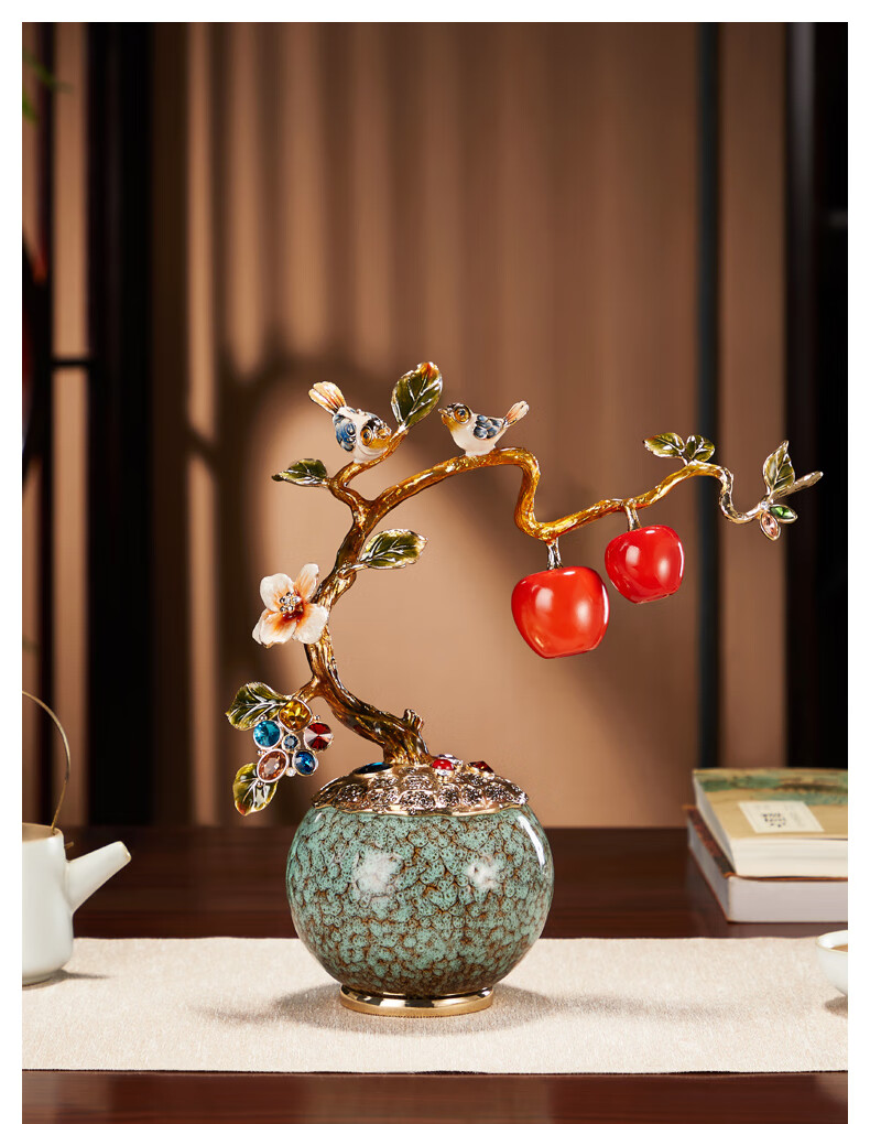 Nuoshiman 520 Gift for Girlfriend, Peace And Joy Ornament for Living Room Entrance And Wine Cabinet Decoration, Handcrafted Art Piece for Business Opening Or Housewarming Gift 10