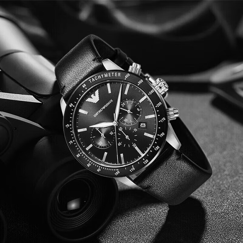 EMPORIO ARMANI Aviator Series, Classic Three-Hand Quartz Watch, Men's Birthday Gift for Boyfriend, AR11243