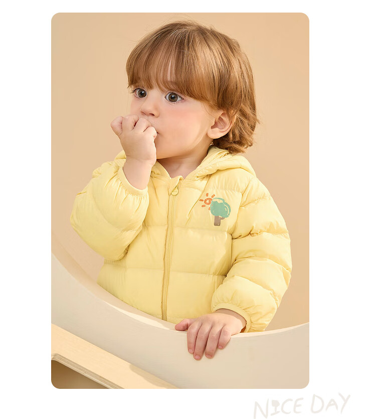 BALABALA Baby Down Jacket Infant Lightweight One-piece Romper Bodysuit Toddler Winter Clothes Boys Girls Cute Cartoon 24