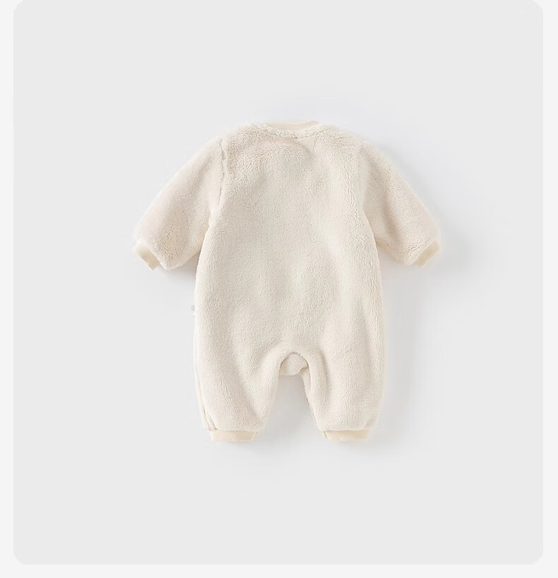 DAVE & BELLA Baby Girls' Winter Romper Milk Velvet Jumpsuit for Boys 3