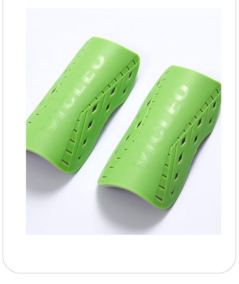 VICLeO Adult And Children's Soccer Shin Guards, Professional Competition Training Leg Protectors, Children's Protective Gear, 3911 Green S 12