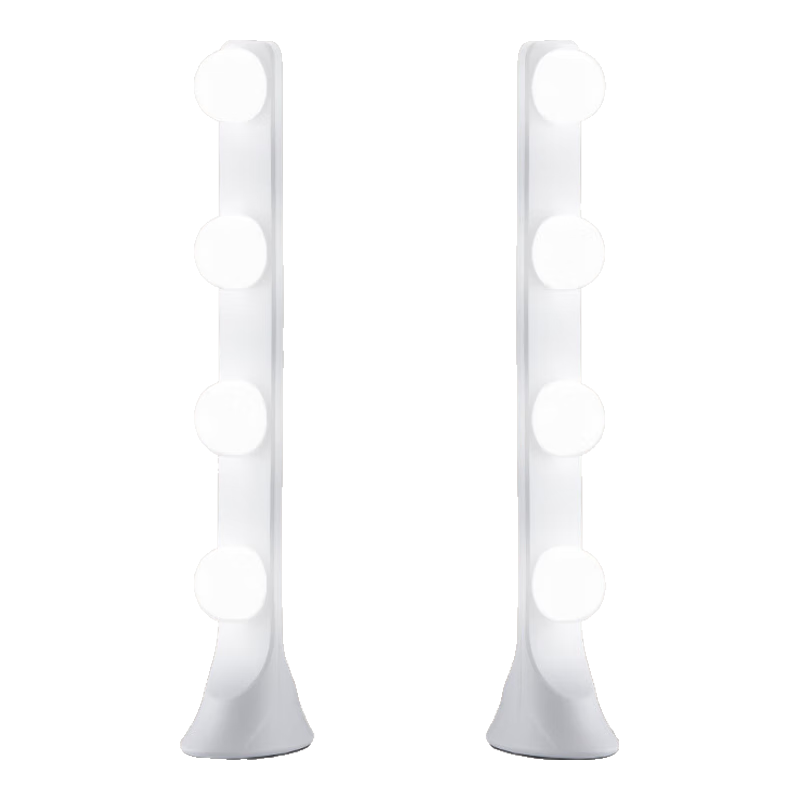 Dipuer Desktop Live Streaming Dual-Row Fill Light LED, Professional Beauty Soft Light for Streamers, Dual-Row Lighting for Video Shooting, Adjustable Three-Color Light with Dimming Functio