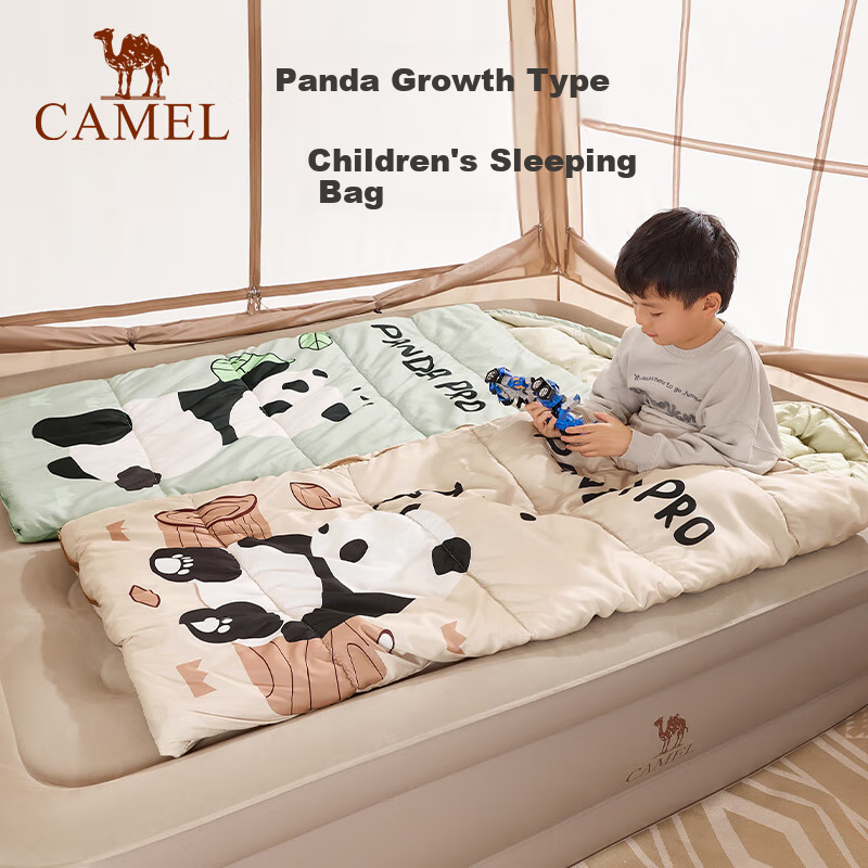 CAMEL Spring And Summer Lightweight Outdoor Camping Overnight Thickened Winter Cold-Resistant down Cotton Sleeping Bag 164BAF5643 Oatmeal Color