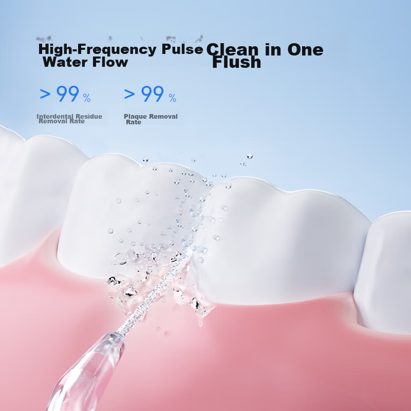 Huawei Zhixuan Libode Smart Oral Irrigator Pro, портативный ирригатор для полости рта с выдвижной конструкцией, очиститель зубов, подарок для парня и девушки на День святого Валентина, цвет "Ледяной кристалл" (синий)