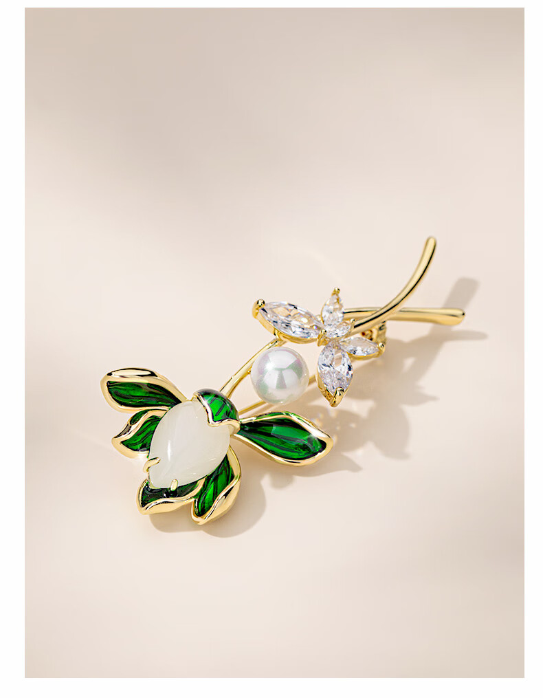 Qlady Orchid Brooch, High-End Women's Elegant Corsage, Anti-Exposure Pin, Scarf Buckle, Suit Accessory, Birthday And Mid-Autumn Festival Gift 10